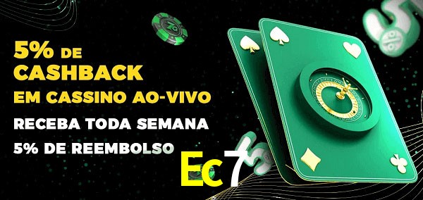 Promoções do cassino ao Vivo Ec7